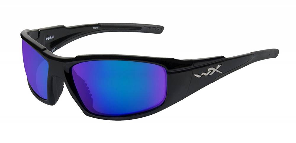 Очки WX Rush Glasses-Polarised Blue Mirror Lens/Gloss Black Frame