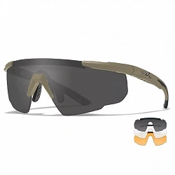 Очки Wiley-X SABER ADVANCED — Smoke Clear Rust Lens / Tan Frame